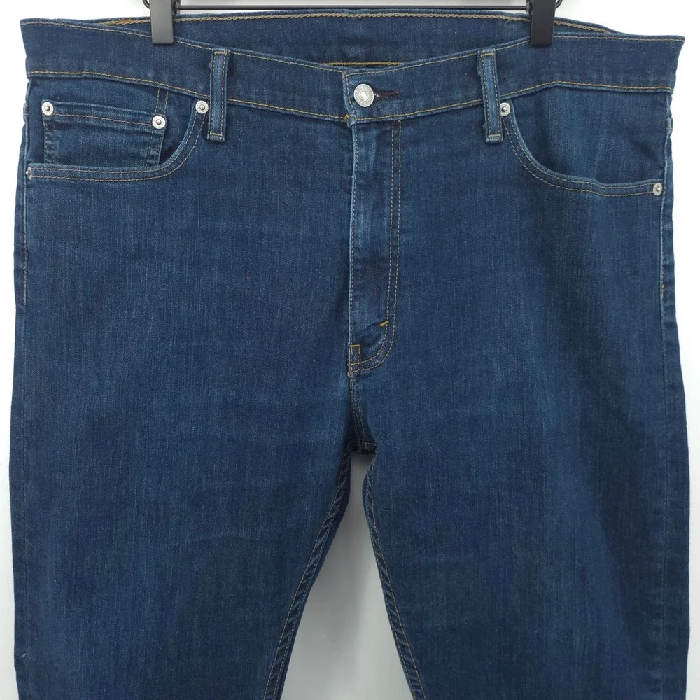 Levi's‎ Mens Jeans 513 Slim Straight 38x30 Blue Dark Wash Denim Classic